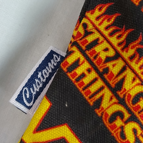 VANS X Stranger Things Bag Cinched Drawstring Canvas Shoe Pouch Skateboarding - Picture 8 of 16